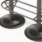 Industrial Style Bar Height Table Black Bar Dining Table with Storage Clearhalo 'Bar Furniture' 'Bar Tables' 'bar_tables' 'furn' 'furn_bar_tables' 'Furniture' 'Kitchen & Dining Furniture' 1200x1200_f9f020c4-8f74-41ef-bb7c-33174965aa49