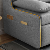 Braccia toppless da topplessino in stile moderno di divano per dormiente futon in grigio