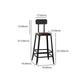 Industrial Leather Bar and Counter Stool Square Stool with 4 Legs Clearhalo 'Bar Furniture' 'Bar Stools' 'bar_stools' 'furn' 'furn_bar_stools' 'Furniture' 'Kitchen & Dining Furniture' 1200x1200_f9f3a44e-4777-494e-82ec-2894766e752b