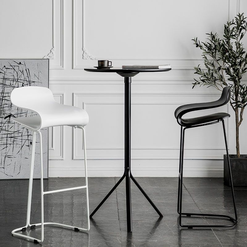 Modern Living Room Footrest Stool Matte Finish Plastic Barstool Clearhalo 'Bar Furniture' 'Bar Stools' 'bar_stools' 'furn' 'furn_bar_stools' 'Furniture' 'furniture_bar_stools' 'Kitchen & Dining Furniture' 1200x1200_f9f4fccf-9b7c-46d6-b160-177b63103ccc