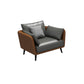 Faux Leather Sofa with Pillows Back and Pillow Top Arm for Living Room Clearhalo 'furn' 'furn_sofas' 'Furniture' 'Living Room Furniture' 'Sofa' 'sofas' 1200x1200_f9f5ca85-1ae9-4be1-80d9-834ccf743b76