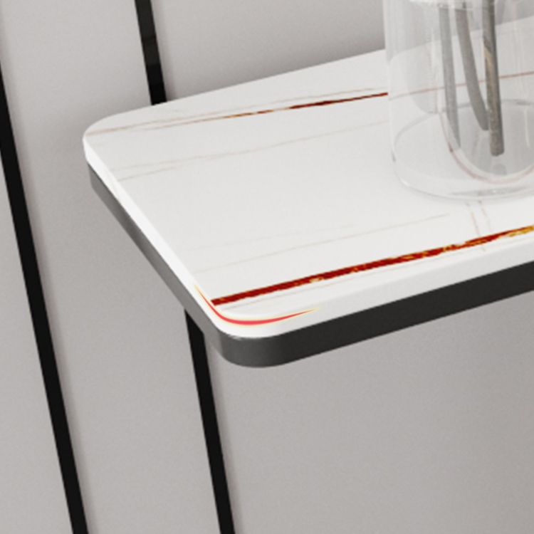 Modern Rectangle Console Accent Table Antique Finish Console Sofa Table in Stone Clearhalo 'Console Tables' 'console_tables' 'Entry & Mudroom Furniture' 'furn' 'furn_console_tables' 'Furniture' 1200x1200_f9fbcd9f-d4e5-4f78-a602-a313fb4dcc4f