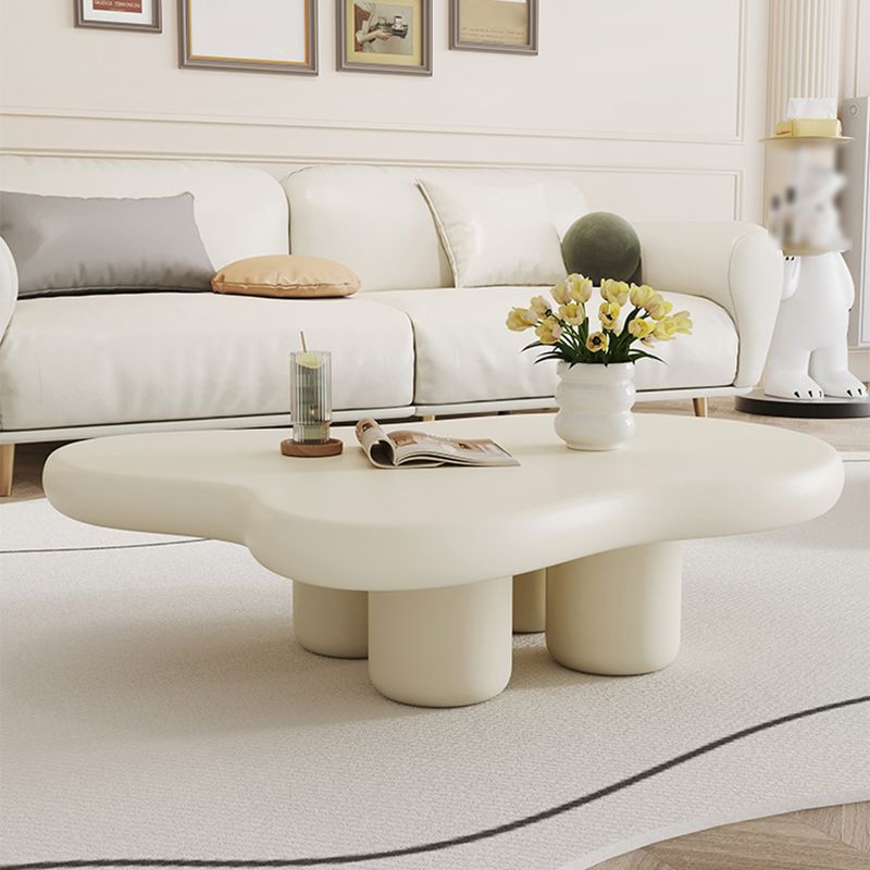 11"H Contemporary Coffee Table 4 Legs Single Coffee Cocktail Table Clearhalo 'Coffee & Accent Tables' 'Coffee Tables' 'coffee_tables' 'furn' 'furn_coffee_tables' 'Furniture' 'Living Room Furniture' 1200x1200_f9fbcfed-1f64-418e-8d5b-ae16b2486346