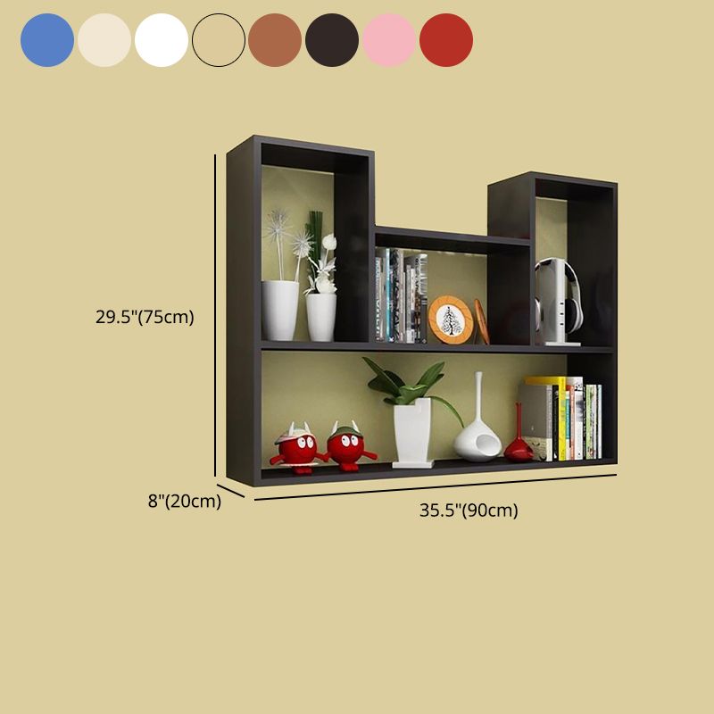 Wall Mounted Bookshelf Scandinavian Style Bookcase for Study Room and Office Clearhalo 'Bookcases' 'furn' 'furn_bookcases' 'Furniture' 'furniture_bookcases' 'Office Furniture' 1200x1200_fa00faa3-1f7d-4363-a14b-28b07a4b3b4e