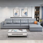 Contemporary Stain-resistant Sectional L-shape Sqaure Arm Sectional in Grey Clearhalo 'furn' 'furn_sectionals' 'Furniture' 'Living Room Furniture' 'Sectionals' 1200x1200_fa036a0a-868a-4d0f-8d31-8087f7bc73e8
