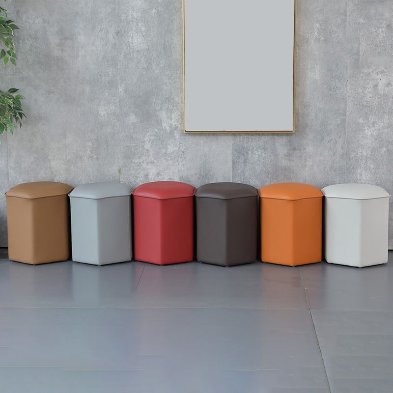 Rode moderne pouf waterbestendige specialiteiten voetkruk voor woonkamer