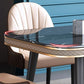 Glam Style Rectangle Table Faux Marble Table with Metal Legs for Kitchen Clearhalo 'Dining Tables & Seating' 'Dining Tables' 'dining_table' 'furn' 'furn_dining_table' 'Furniture' 'Kitchen & Dining Furniture' 1200x1200_fa04ec5f-38a3-4049-908e-fe21fbe4f437