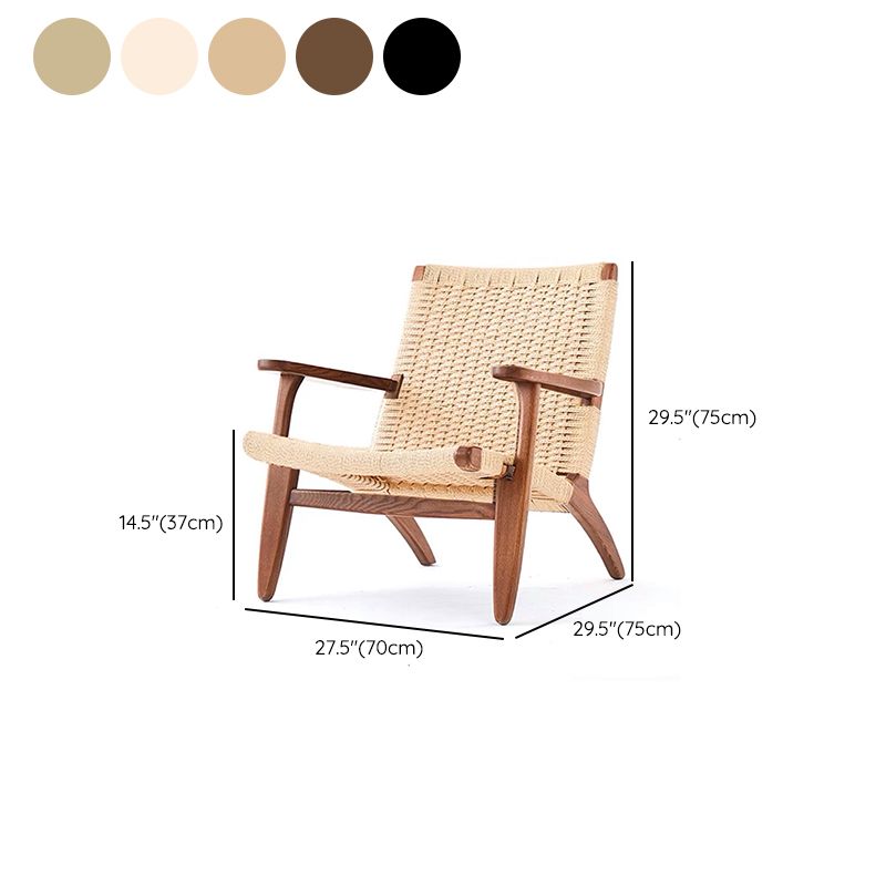 Arms Included Chair Solid Wood Frame Accent Arm Chair, 29.92" Wide