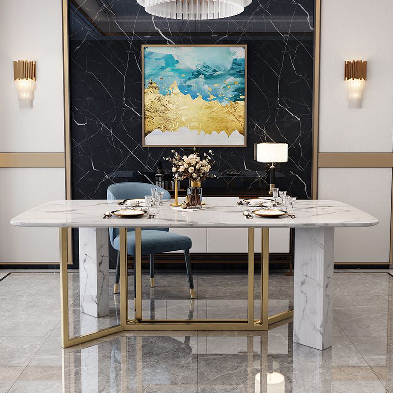 Contemporary Style Rectangle Table Set 1/4/5/7 Pieces Dining Set for Home Clearhalo 'Dining Room Sets' 'Dining Tables & Seating' 'dining_room_set' 'furn' 'furn_dining_room_set' 'Furniture' 'Kitchen & Dining Furniture' 1200x1200_fa07d50a-3588-492b-95a2-5e4011509d6e