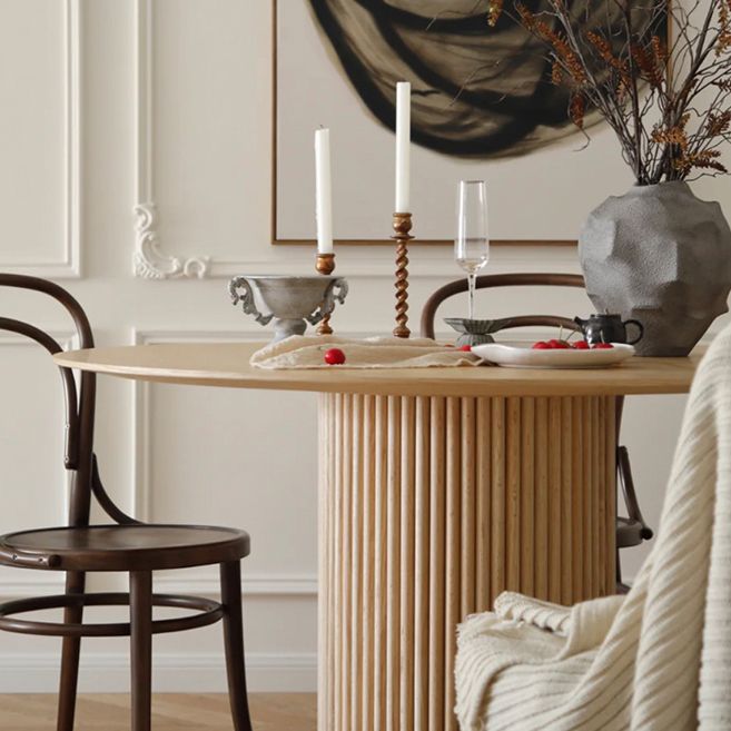 Round Casual Style Dining Table Wood Color Fixed Table with Solid Wood Clearhalo ' dining_table' 'Dining Tables & Seating' 'Dining Tables' 'furn' 'furn_dining_table' 'Furniture' 'furniture_dining_table' 'Kitchen & Dining Furniture' 'kitchen&dining_furn' 'kitchen' 'kitchen_dining_table' 1200x1200_fa08865f-16b5-4b6f-91d4-ee5c5bb9d1f8