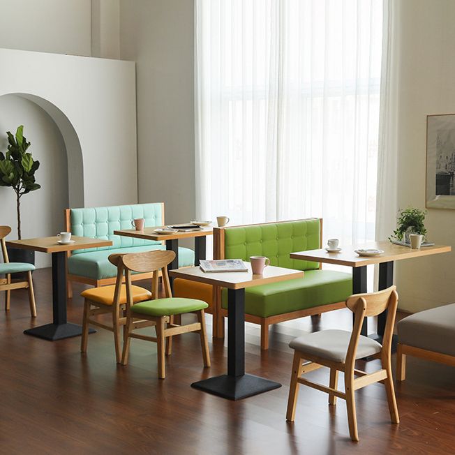 Modern Wood Dinner Room Kitchen Table Brown Table with Black Frame for Dining Room Clearhalo ' dining_table' 'Dining Tables & Seating' 'Dining Tables' 'furn' 'furn_dining_table' 'Furniture' 'furniture_dining_table' 'Kitchen & Dining Furniture' 'kitchen&dining_furn' 'kitchen' 'kitchen_dining_table' 1200x1200_fa097e89-ce19-4655-a5f2-0c273670a9a9
