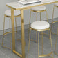 Indoor Contemporary Bar Dining Table Rectangle Faux Marble Bar Table Clearhalo 'Bar Furniture' 'Bar Tables' 'bar_tables' 'furn' 'furn_bar_tables' 'Furniture' 'Kitchen & Dining Furniture' 1200x1200_fa0a2607-99c3-46c8-a73e-238f37300e1e