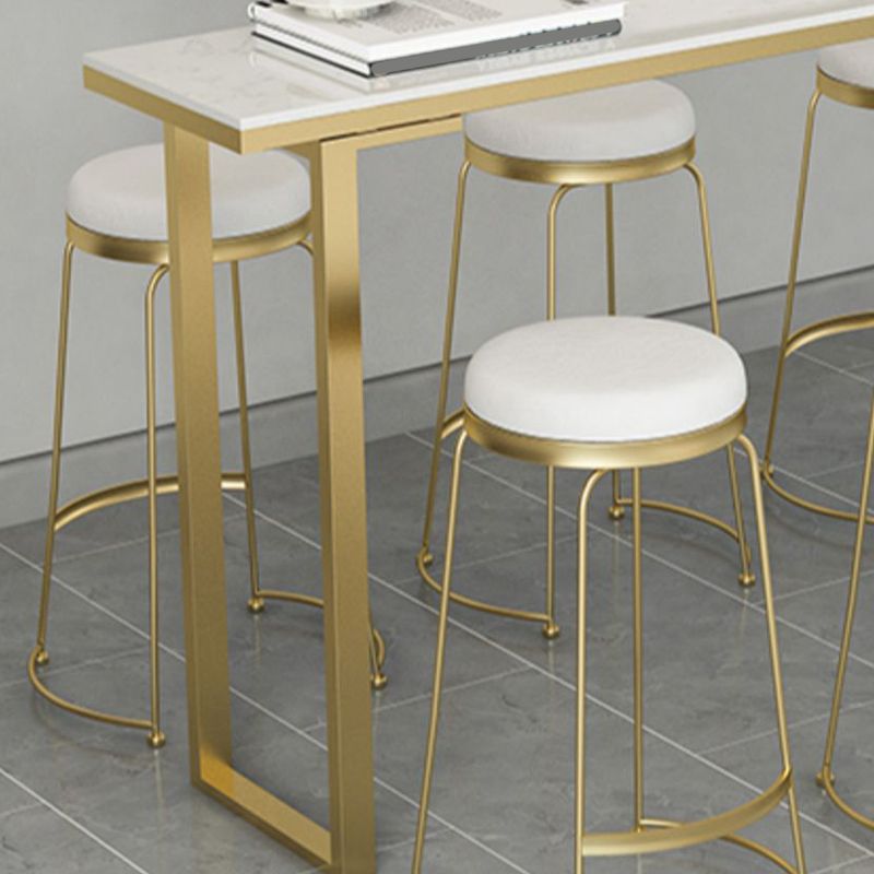 Indoor Contemporary Bar Dining Table Rectangle Faux Marble Bar Table Clearhalo 'Bar Furniture' 'Bar Tables' 'bar_tables' 'furn' 'furn_bar_tables' 'Furniture' 'Kitchen & Dining Furniture' 1200x1200_fa0a2607-99c3-46c8-a73e-238f37300e1e