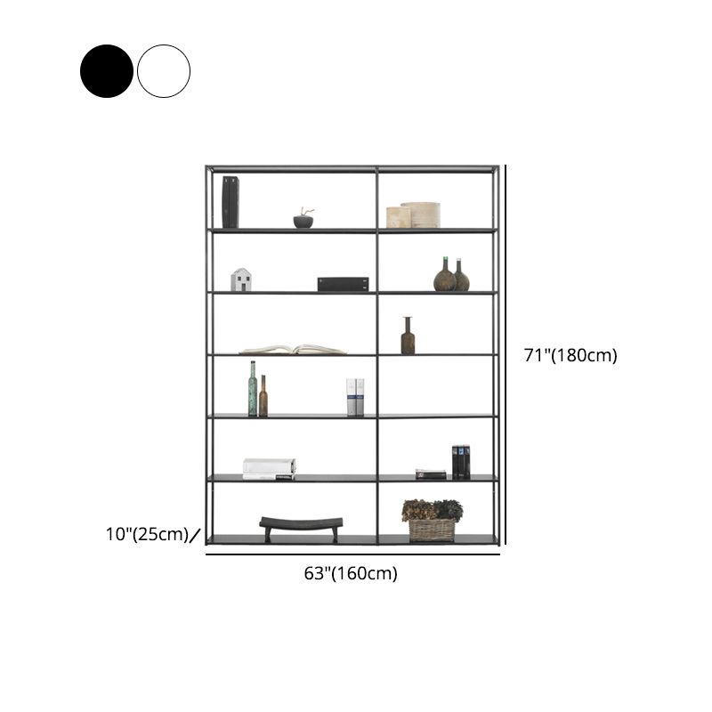 70.87"H Bookcase Open Back Contemporary Style Bookshelf for Home Office Clearhalo 'Bookcases' 'furn' 'furn_bookcases' 'Furniture' 'furniture_bookcases' 'Office Furniture' 1200x1200_fa0b4b4d-58fe-4b1c-903c-e873a8c2b826