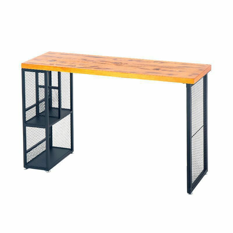 Industrial Rectangle Pub Table Set 1/3/5 Pieces Pine Wood Top Bar Table with Metal Stools Clearhalo 'Bar Furniture' 'furn' 'furn_home_bar_bar_sets' 'Furniture' 'Home Bars & Bar Sets' 'home_bar_bar_sets' 'Kitchen & Dining Furniture' 1200x1200_fa0bbd98-9d09-4807-88c0-ca798297a961