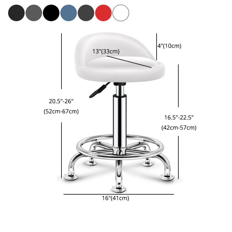 Modern Rotatable Adjustable Counter Stool Steel Cashier Bar Stool with Cushion and Pedal Clearhalo 'Bar Furniture' 'Bar Stools' 'bar_stools' 'furn' 'furn_bar_stools' 'furniture_bar_stools' 'Kitchen & Dining Furniture' 'kitchen&dining_furn' 'kitchen' 'kitchen_furn' Furniture' 1200x1200_fa0e420d-cf96-439e-ab8c-3221aa15a920