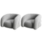 Scandinavian 34.64"Wide Solid Color Sloped Arms Sponge Armchair