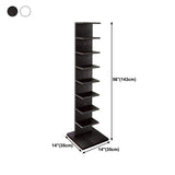 13.78"W Bookshelf Invisible Contemporary Style Bookcase for Office and Home