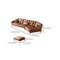 Contemporary Genuine Leather Pillow Top Arm Sofa in Orange for Living Room Clearhalo 'furn' 'furn_sofas' 'Furniture' 'Living Room Furniture' 'Sofa' 'sofas' 1200x1200_fa120fc4-1a0d-4b63-a7bc-33537d08ff80