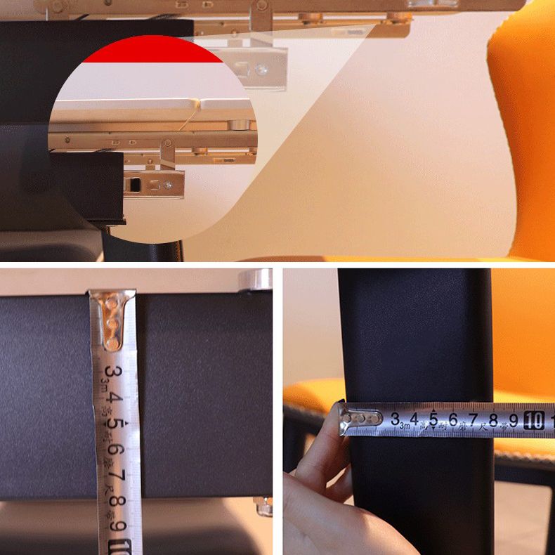 Contemporary Style Sintered Stone Dining Table with Grey Fixed Table and 4 Black Legs Base Clearhalo 'Dining Room Sets' 'Dining Tables & Seating' 'dining_room_set' 'furn' 'furn_dining_room_set' 'Furniture' 'furniture_dining_room_set' 'Kitchen & Dining Furniture' 'kitchen&dining_furn' 'kitchen' 1200x1200_fa1298f7-cf38-4917-b7de-5b1daef758b4