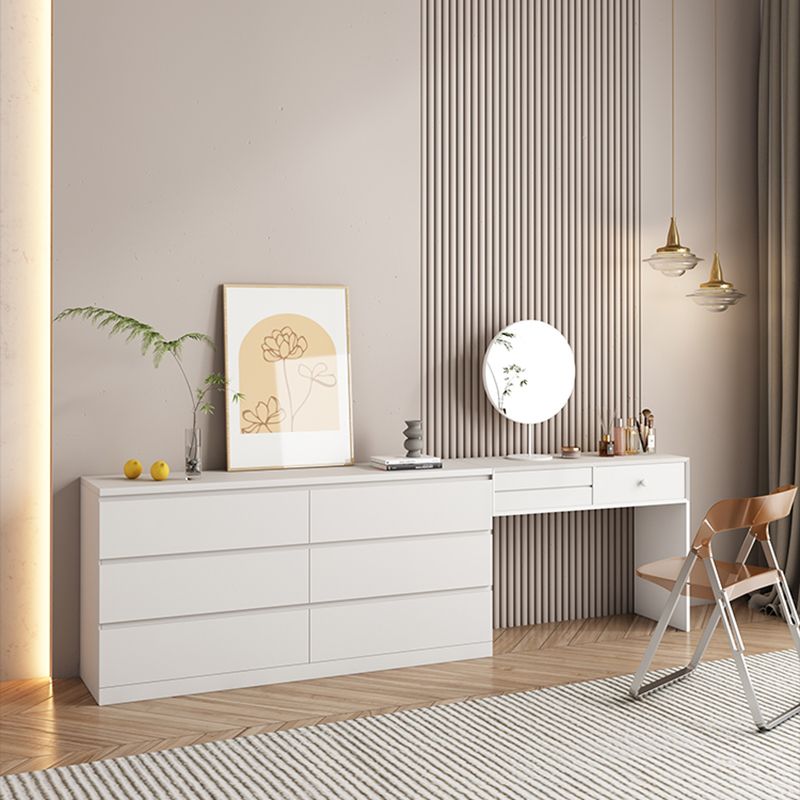 Tocador contemporáneo tocador de cofre de almacenamiento de madera con 6 cajones