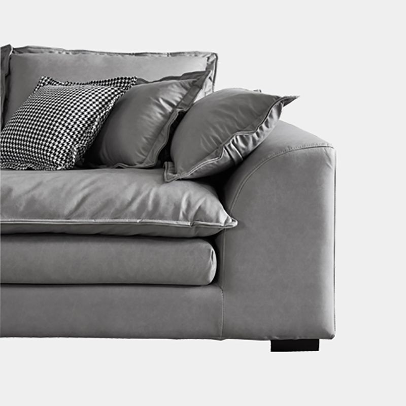 Beach Standard Sofa with Bolster Pillows 29.53"High Fabric Settee with Square Arm Clearhalo 'furn' 'furn_sofas' 'Furniture' 'furniture_sofas' 'Living Room Furniture' 'Sofa' 'sofas' 1200x1200_fa132a2d-a478-48d5-af15-26fcb417bc26