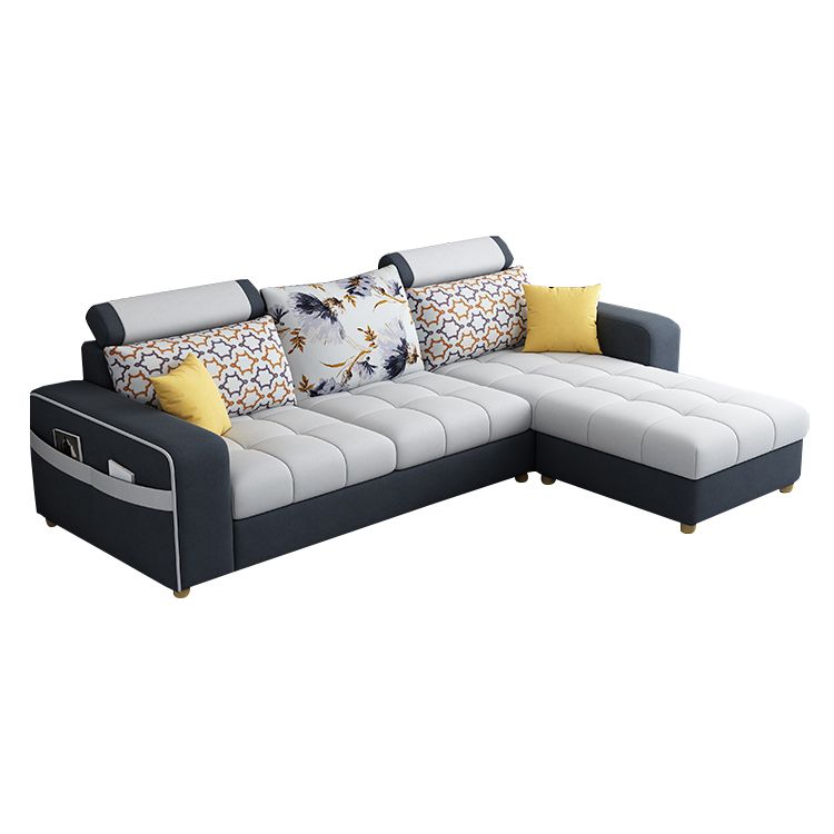 82.67"Long Square Arms Sofa for Living Room Contemporary with Sewn Pillow Back Clearhalo 'furn' 'furn_sofas' 'Furniture' 'Living Room Furniture' 'Sofa' 'sofas' 1200x1200_fa13ac1e-39d8-41bd-8bb3-94b5e33314f8