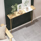 Rectangle Shape Contemporary Console Table Natural Console Sofa Table with 2 Legs
