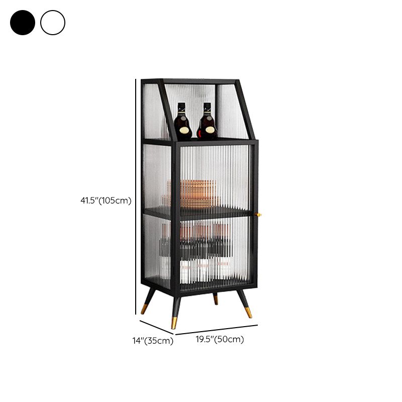 Glam in stile Glam Glass Distrino armadio a buffet largo 13,8 pollici