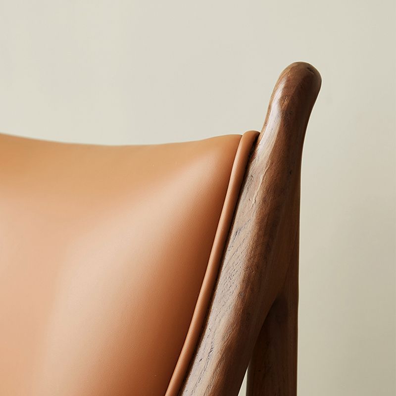 Square Arms Side Chair Genuine Leather Lounge Chair for Living Room Clearhalo 'Accent Chairs' 'accent_chairs' 'Chairs & Seating' 'furn' 'furn_accent_chairs' 'Furniture' 'Living Room Furniture' 1200x1200_fa161e94-1523-4e8f-8af6-5a22987d2395