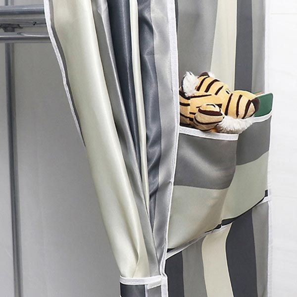 Eigentijdse stijl garderobe armoire houten armoire met kledingrail voor slaapkamer