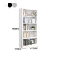 Open Steel Bookshelf Modern Home Office Rectangular Bookcase