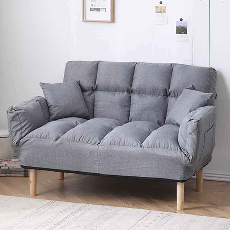 Contemporary Biscuit Back Square Arm Linen with Storage Seating Clearhalo 'furn' 'furn_sofas' 'Furniture' 'Living Room Furniture' 'Sofa' 'sofas' 1200x1200_fa2035bf-a36a-470d-9046-5db6158558ac