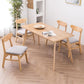 Wood Contemporary Kitchen Armless Chairs Open Back Dining Side Chair
