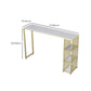 Glam Pub Table Double Pedestal Bar Height Rectangle Bar Table for Bar Clearhalo 'Bar Furniture' 'Bar Tables' 'bar_tables' 'furn' 'furn_bar_tables' 'Furniture' 'Kitchen & Dining Furniture' 1200x1200_fa239da4-a1db-42ee-be1c-d7c2c453b9a3