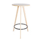 Industrial Natural Wood Bar Table 23.6"W Round Top Bistro Table for Cafe Clearhalo 'Bar Furniture' 'Bar Tables' 'bar_tables' 'furn' 'furn_bar_tables' 'Furniture' 'furniture_bar_tables' 'Kitchen & Dining Furniture' 'kitchen&dining_furn' 'kitchen' 1200x1200_fa24ba08-9ac8-443c-8b5e-e5a373cd0f6e