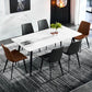Stone Top Dining Table Industrial Rectangle Table with 4 Legs Clearhalo 'Dining Tables & Seating' 'Dining Tables' 'dining_table' 'furn' 'furn_dining_table' 'Furniture' 'furniture_dining_table' 'Kitchen & Dining Furniture' 'kitchen' 'kitchen_dining_table' 1200x1200_fa250db2-2c76-4363-aacc-4b0536183f53