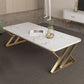 Slate Top Rectangular Coffee Table Trestle Coffee Cocktail Table Clearhalo 'Coffee & Accent Tables' 'Coffee Tables' 'coffee_tables' 'furn' 'furn_coffee_tables' 'Furniture' 'Living Room Furniture' 1200x1200_fa256e68-9f55-4f44-9c17-4cac819bd428