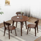 Contemporary Solid Wood Round Dining Table Kitchen Standard Dining Table with 4 Legs Base Clearhalo ' dining_table' 'Dining Tables & Seating' 'Dining Tables' 'furn' 'furn_dining_table' 'Furniture' 'furniture_dining_table' 'Kitchen & Dining Furniture' 'kitchen&dining_furn' 'kitchen' 'kitchen_dining_table' 1200x1200_fa257b96-9b28-4c06-a10d-f69ba0322bee