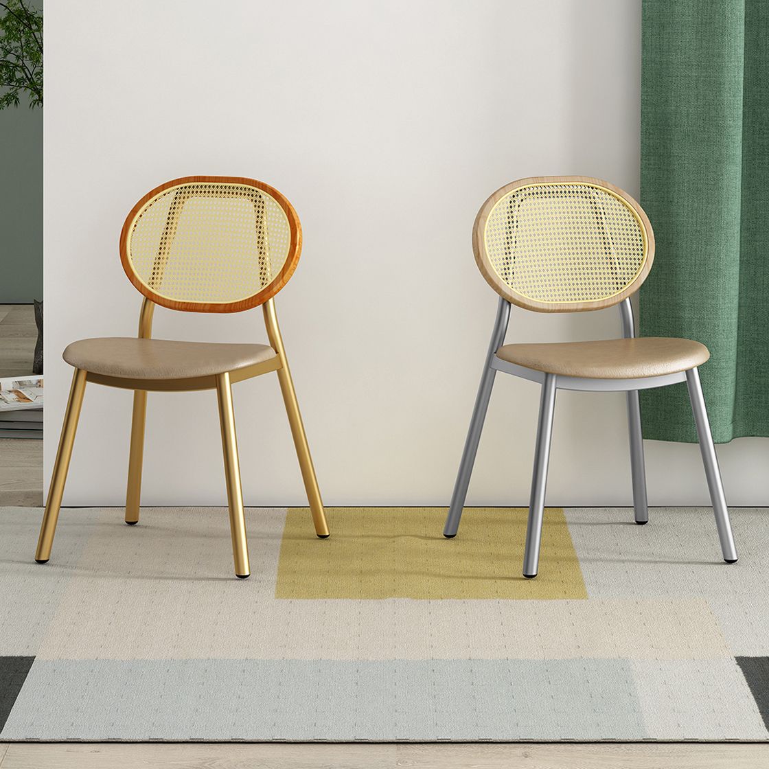 Scandinavian Open Back Dining Side Chair for Home Leather Dining Side Chair Clearhalo ' kitchen&dining_furn' 'Dining Chairs' 'Dining Tables & Seating' 'dining_chair' 'furn' 'furn_dining_chair' 'Furniture' 'furniture_dining_chair' 'Kitchen & Dining Furniture' 'kitchen' 1200x1200_fa29193b-6ac3-4cc2-ad5f-629ed28bda5f