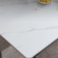 Sintered Stone Home Dining Table Modern Rectangle Table with 4 Legs