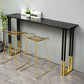 Stone Top Counter Table Metal Base 42-inch Height Nordic Bar Table Clearhalo 'Bar Furniture' 'Bar Tables' 'bar_tables' 'furn' 'furn_bar_tables' 'Furniture' 'furniture_bar_tables' 'Kitchen & Dining Furniture' 1200x1200_fa2b7daf-e565-4e30-bbd7-8dc45efdb875