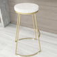 Nordic Style Bar-stool Round Seat Counter Bar Stool with Metal Legs for Home