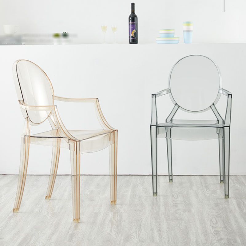 Scandinavian Design Arm Plastic Side Chair Open Back Side Chair Clearhalo 'Dining Chairs' 'Dining Tables & Seating' 'dining_chair' 'furn' 'furn_dining_chair' 'Furniture' 'furniture_dining_chair' 'Kitchen & Dining Furniture' 1200x1200_fa2e4ef4-f59d-4ce1-baf7-e79d8b207307
