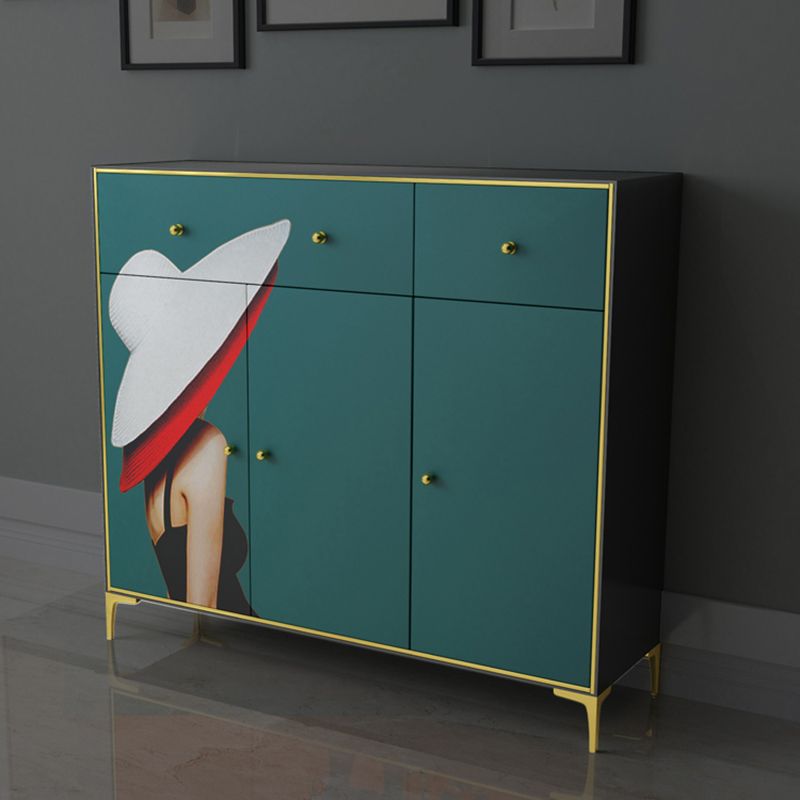 47.5"L Wood Dining Room Sideboard Cabinet Modern Credenza with Storage and Drawer Clearhalo 'buffet_sideboard' 'Buffets & Sideboards' 'furn' 'furn_buffet_sideboard' 'Furniture' 'Kitchen & Dining Furniture' 1200x1200_fa2f1c1b-875b-447a-8ab0-329d73094b6b