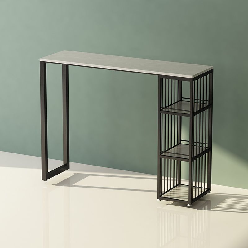 Coffeeshop Industrial Bar Table Stone Top Pub Tafel met opslag