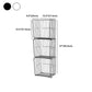 Industrial Iron Closed Back Bookshelf Black and White Bookcase for Home Clearhalo 'Bookcases' 'furn' 'furn_bookcases' 'Furniture' 'furniture_bookcases' 'Office Furniture' 1200x1200_fa312fa1-429c-4fcb-bd24-196a6b65a98b