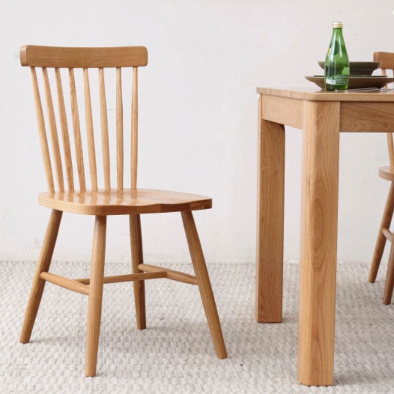 Cucina contemporanea sedia a braccioless a bracciole in legno in legno massiccio sedia da pranzo