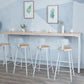 Rectangle Bar Table Contemporary Wood Bar Table with Trestle Base Clearhalo 'Bar Furniture' 'Bar Tables' 'bar_tables' 'furn' 'furn_bar_tables' 'Furniture' 'furniture_bar_tables' 'Kitchen & Dining Furniture' 1200x1200_fa325010-0639-448e-b108-4f40367c6535