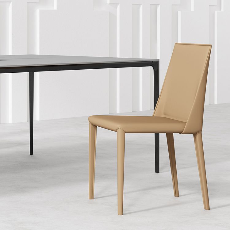 Medieval Modern Sintered Stone Table Rectangle Table with Metal 4 Legs Clearhalo ' dining_table' 'Dining Tables & Seating' 'Dining Tables' 'Furniture' 'furniture_dining_table' 'Kitchen & Dining Furniture' 'kitchen&dining_furn' 'kitchen' 'kitchen_dining_table' 1200x1200_fa340f9a-b2ea-43fd-81e6-d4bb3abb47e6